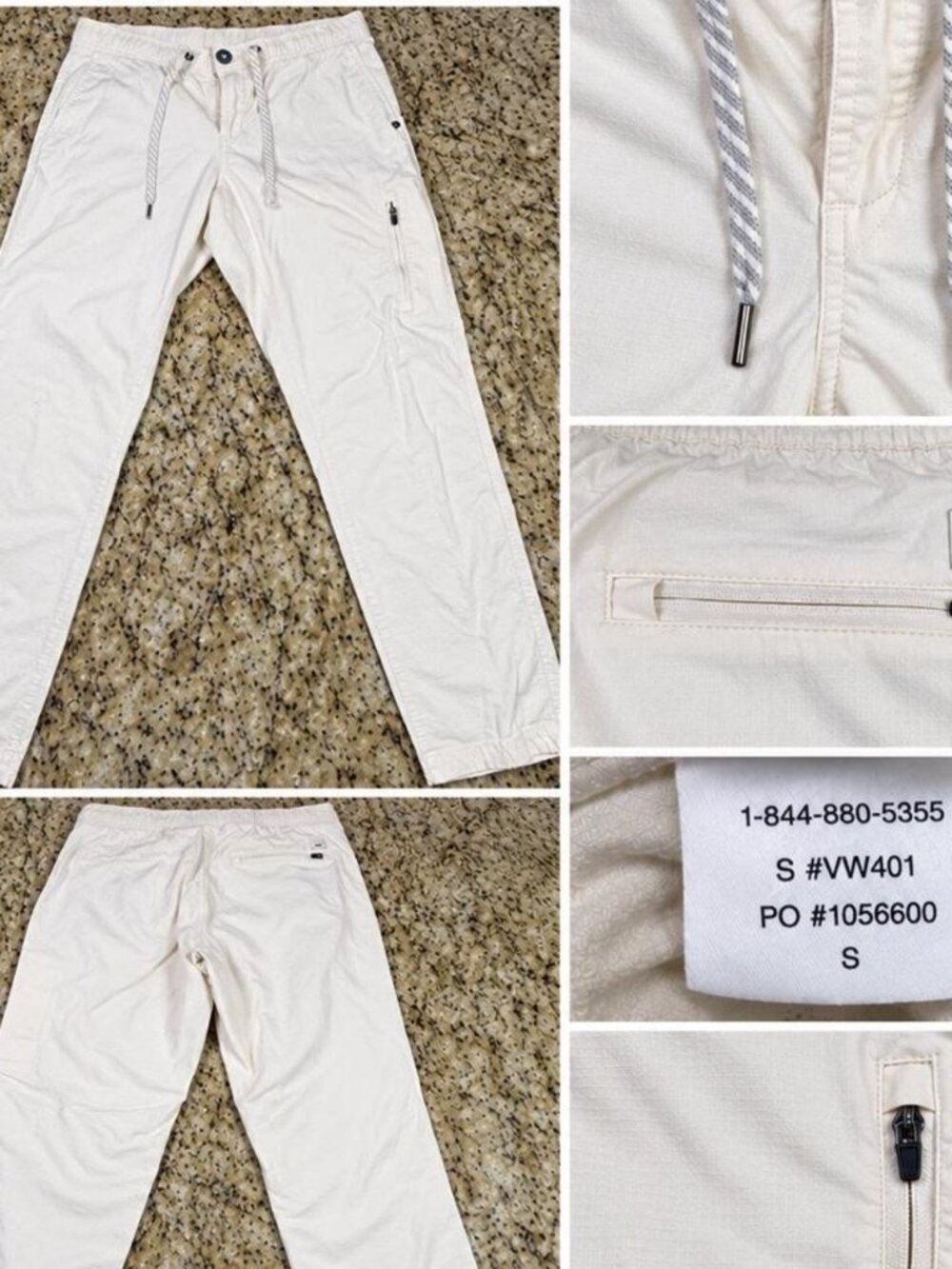 Vuori Women's Ripstop Pant (VW401) Mid-rise Outdoor Organic Cotton Small Cream